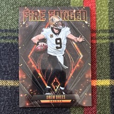 2022 Panini Phoenix Fire Forged Drew Brees #FF-3 BLACK 5/10 Saints!!