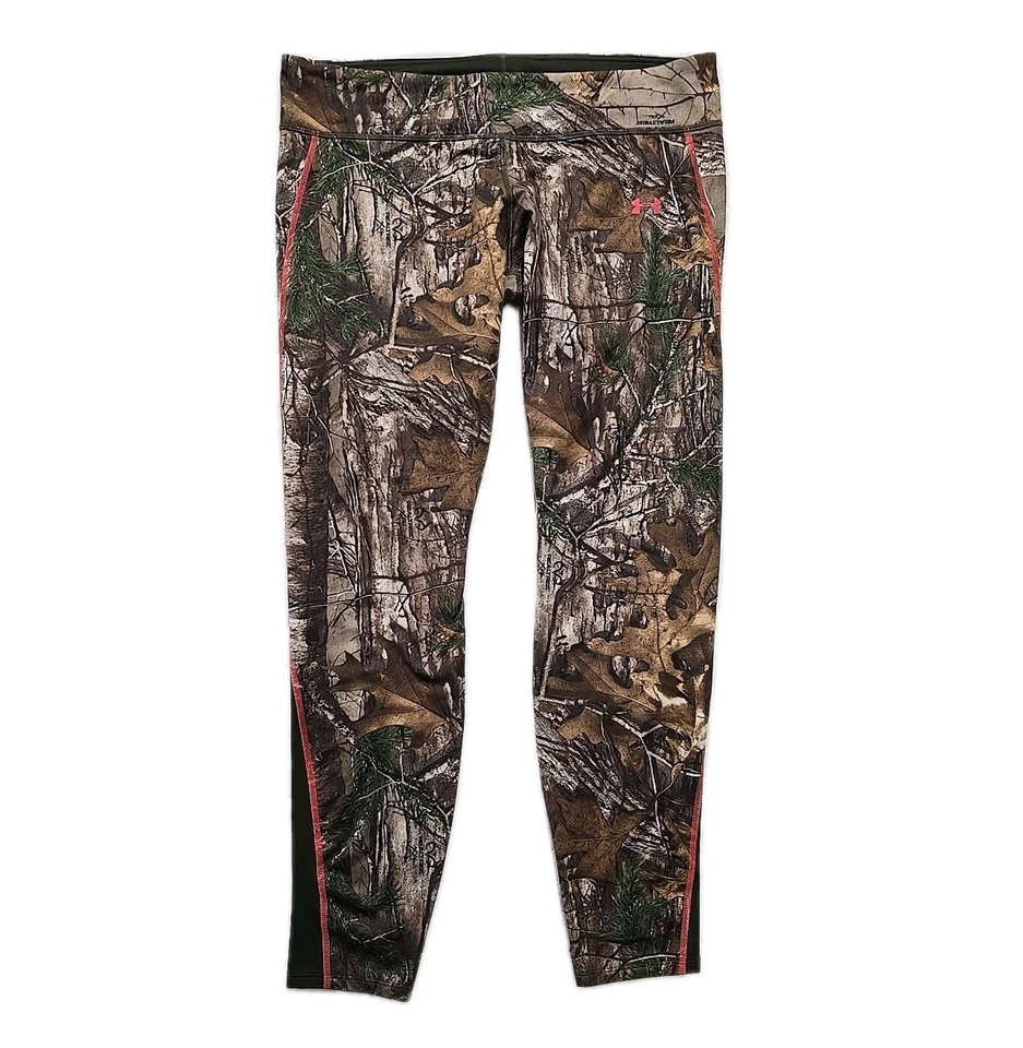 Leggings Under Armour Mujer Marrón Camuflaje Realtree Control de Olores Equipo Frío Talla L Foto 2 de 4