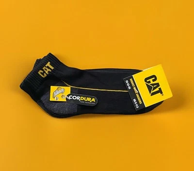 CATERPILLAR CAT Robust Work Sneaker Chaussettes Travail Socquettes x3 Noir 43-46 - Photo 1/4