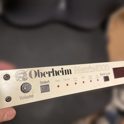 Oberheim Matrix-1000 Synth Module White Panel Updated OS Used