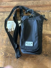 NWT Wilo the Label Nylon Hydration Sling, Water Bottle Holder, Black, Retail $58