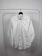 Brooks Brothers White Oxford Button Down Dress Shirt Non Iron Men s 15.5 33