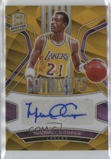2023-24 Spectra Catalysts Signatures Gold Prizm 1/10 Michael Cooper Auto HOF 7n6