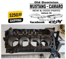 1971 Ford Mustang 302 Small Block Engine Block With Main Caps - 2 Bolt