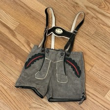 Vintage New Boy s German/Bavarian Suede Lederhosen Shorts for Oktoberfest Sz 70