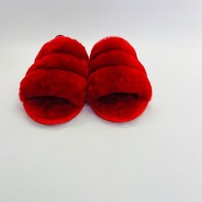 UGG Australia Kid's Fluff Yeah Slide Slippers SIze 11 in Ribbon Red 1098579T