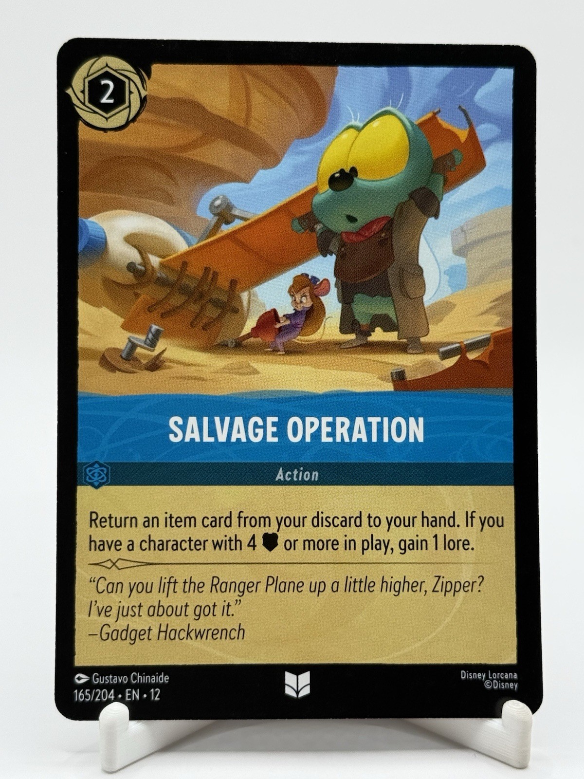 Salvage Operation 165/204 Uncommon Wilds Unknown Lorcana Non Foil Near Mint