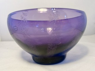 Portmeirion Amethyst Bubble Glass Bowl Collectable