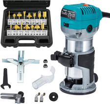 Oberfräse Trimmer Einhandfräse Kantenfräse Holz Fräse Multifunktionsfräse 710W +