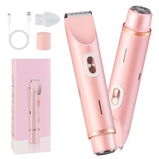 2 in 1 Electric Lady Shaver Dual Head Bikini Trimmer for Women Shaver Comfort...