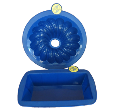 #ad #ad SmartWare Silicone Bakeware Cake Jello Mold and Bread Loaf Pan Blue $16.00