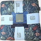 William Morris Spring Thicket King Comforter Set 3Pc Navy Russet Floral Cotton