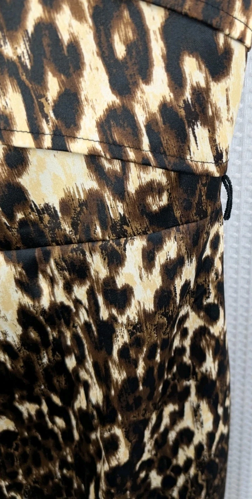 Abito ALYX stampa leopardata vestito senza maniche linea A nuovo con etichetta taglia 14 senza cintura