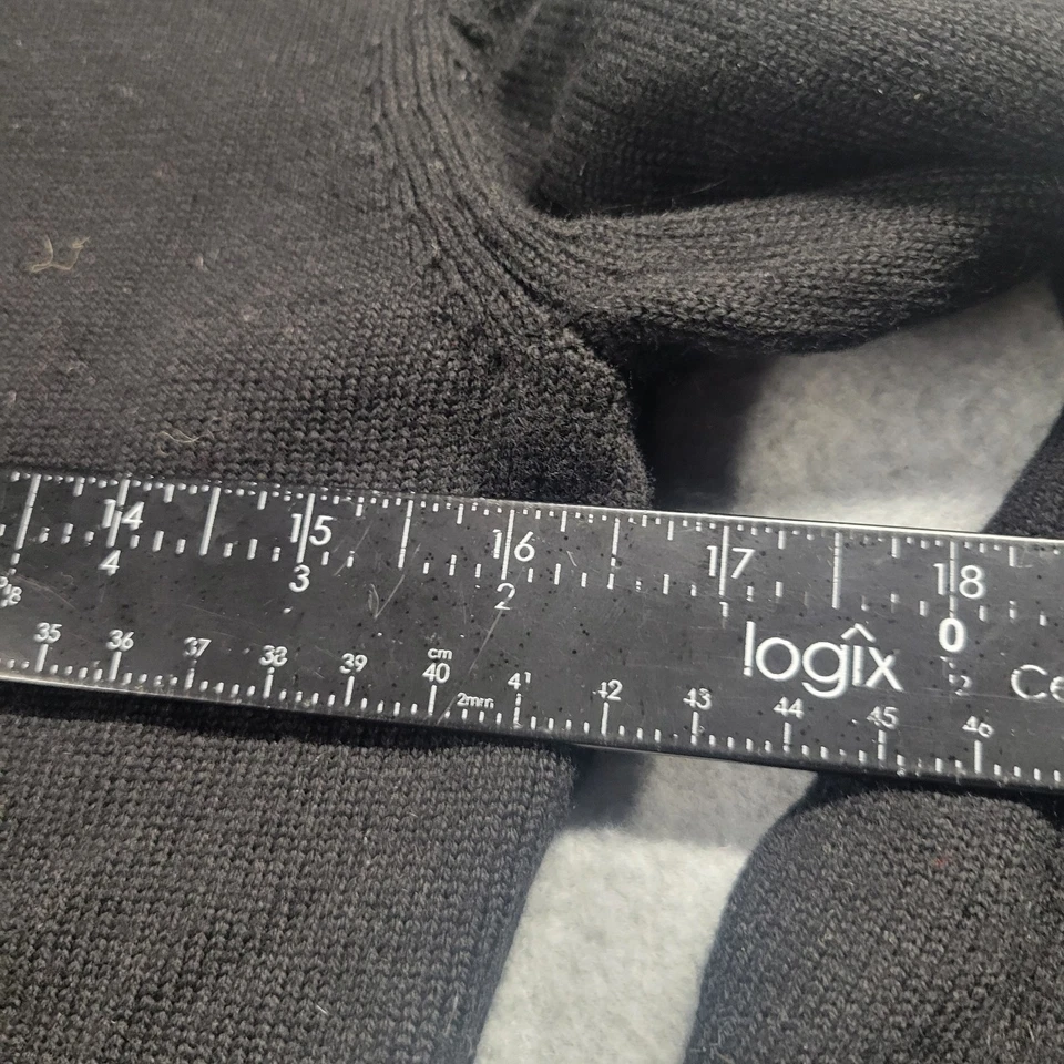 Opening Ceremony Hand Geometric Velvet Embroidered Crewneck Sweatshirt Black S - Image 4 of 4