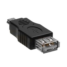 Mini USB Type-B Male to USB 2.0 Type-A Female  Adapter Connector Converter OTG