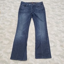 7 For All Mankind Jeans Womens 31 Blue Bootcut Stretch Denim Medium Wash