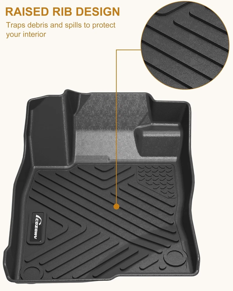 Floor Mats for Kia Optima 2016-2020 & for Sonata 2015-2019 TPE Black Floor Liner Foto 4 de 4