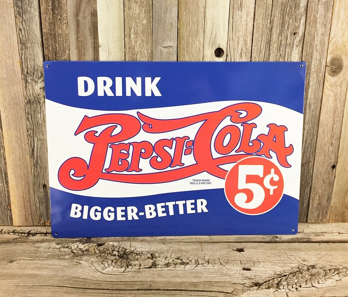 Pepsi Cola Pop Soda Bigger Better 5 Cents 17