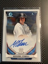 2014 Bowman Chrome Michael O'Neill 1st Prospect Auto Autograph Yankees