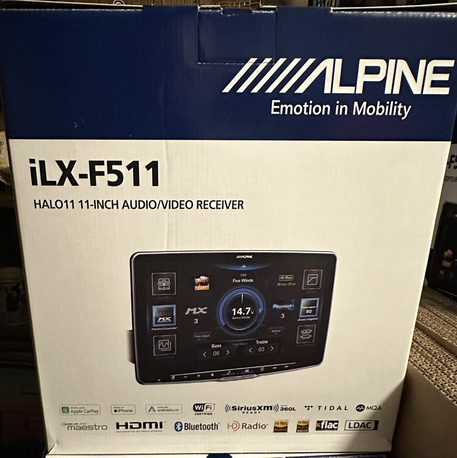 NEW ALPINE iLXF511 11” Car Monitor Receiver w/ Apple + Android CarPlay