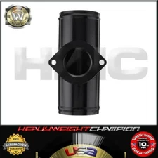 2.5" OD Black Aluminum Blow Off Valve Flange Adapter Pipe for Greddy Type-S RS