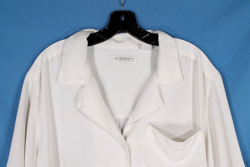 Blusa/Top 18 DE COLECCIÓN ELISABETH por LIZ CLAIBORNE SATINADO con botones 1 bolsillo - Imagen 2 de 4