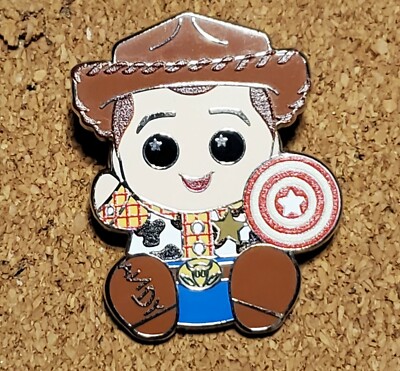 Disney Pin Woody ~ Toy Story Mania ~ Wishables Series 2 Pin Free