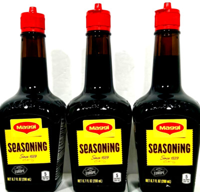 Maggi Liquid Seasoning Since 1889 Imported From Europe 6.7oz (Pack of 3)~09/2026