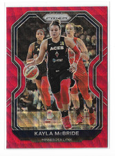 2021 Prizm WNBA Ruby Wave Prizm #61 Kayla McBride Minnesota Lynx Notre Dame