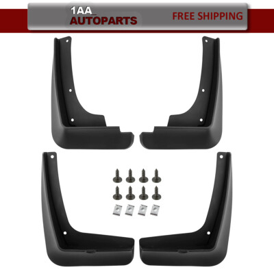 Set Of 4 Fits 2016-18 Hyundai Tucson Mud Flaps Splash Guards Mudguards Black New