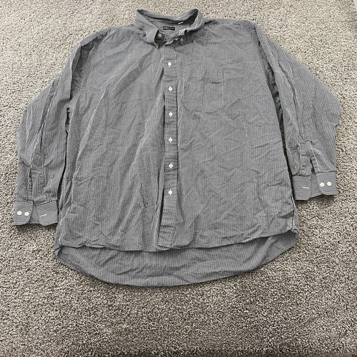 Vintage Gitman Bros Hemd Herren 3X weiß schwarz kariert USA klassisch adrett Freizeit