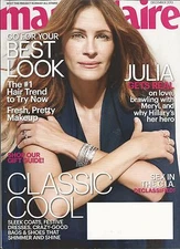 Marie Claire Magazine Julia Roberts Hair Trend Makeup Coats Dresses Bags Shoes