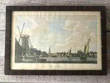 Antique Hand Colored Etching De Koog Netherlands Bogerts after Bulthuis 1790