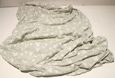 Biloban Fitted Playard Sheet Gray Hearts 43"x28"