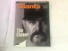 San Francisco Giants Magazine "The Closer" Volume 7 Number 6 September 1992