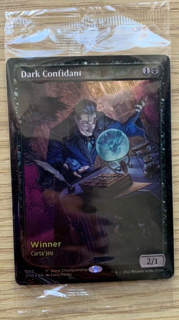 MTG SCH 闇の腹心 テキストレス ストアチャンピオンシップ プロモ 未開封