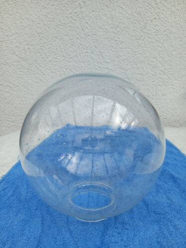 Ersatz-Glaskugel für Leuchte, "Tränenglas" klar, mundgeblasen, H=22 cm, U= 69 cm - Bild 1 von 5