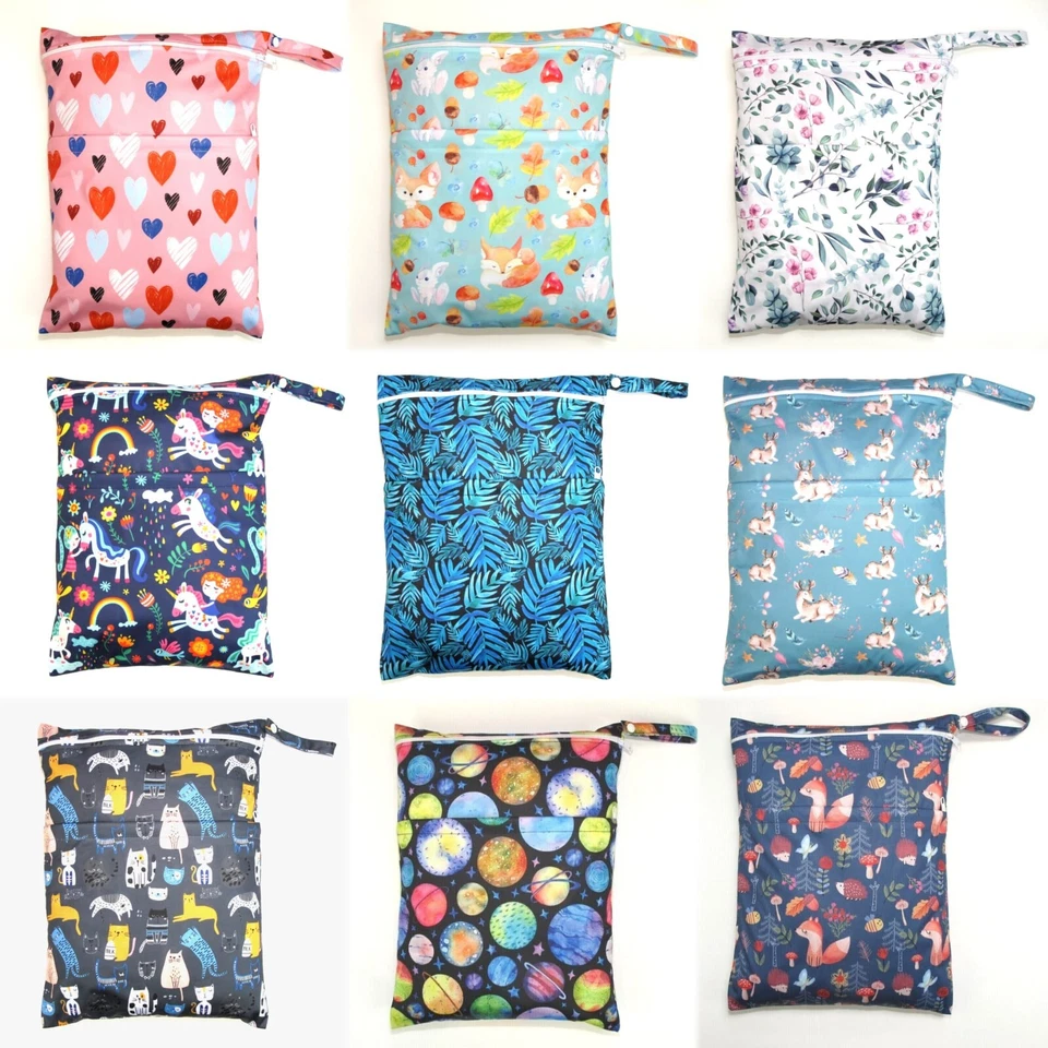 Large Cloth Mama Wet Bag for Cloth Nappies, Wipes, Sanitary Pads, CSP, FREE P&P!