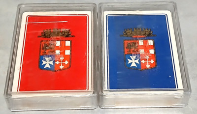 Italienische Marine KOMPLETTES PAKET ZWEI DECKS SPIELKARTEN Dal Negro