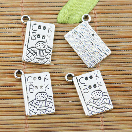 40pcs tibetan silver color Cook Book design charms EF2270 | eBay