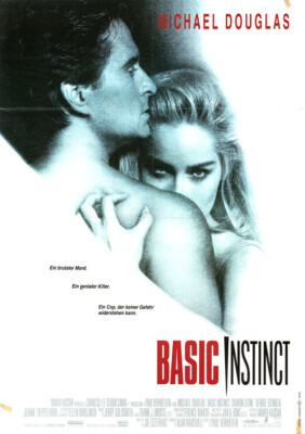 Basic Instinct ORIGINAL A1 Kinoplakat Michael Douglas / Sharon Stone / Verhoeven