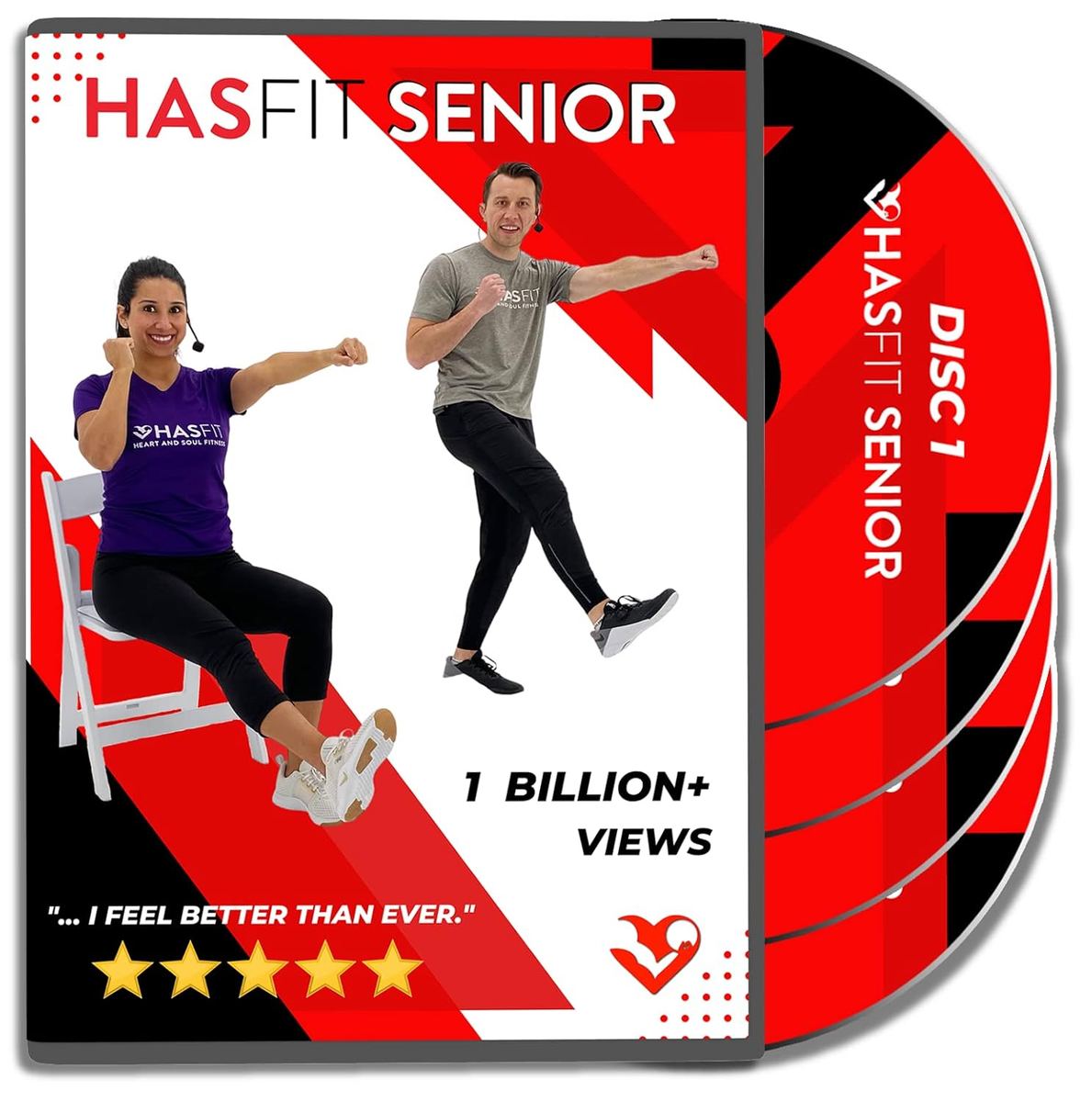 Hasfit Exercises for Seniors DVD - 4 Discs - 16 Senior Workouts