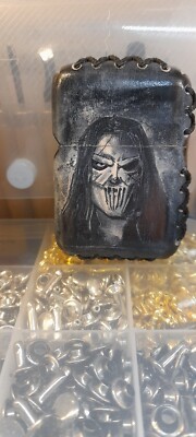 Zippo maßgeschneiderte handgefertigte Ledertasche Mick Thomson