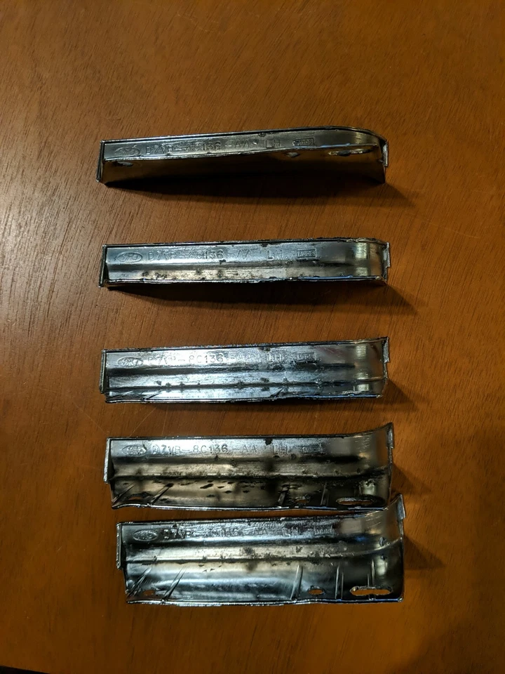 1977 1978 1979 Lincoln Continental Town Car Town Coupe Front Chrome LEFT - Image 4 of 4