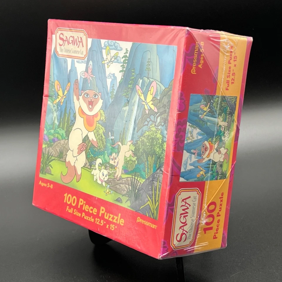 2002 Pressman (PBS Kids) Sagwa The Chinese Siamese Cat 100 pc. Jigsaw Puzzle NIP - Image 3 of 4