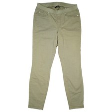 CAMBIO Philia Damen Stretch Jeans Hose Skinny Slim 42 XL W32 L30 beige Gummibund