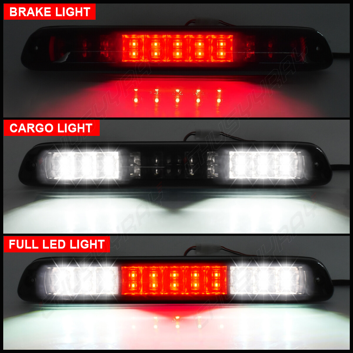 Tercera Luz De Freno LED Roja Para Chevrolet Colorado Gmc Canyon 2004 2012 1008860