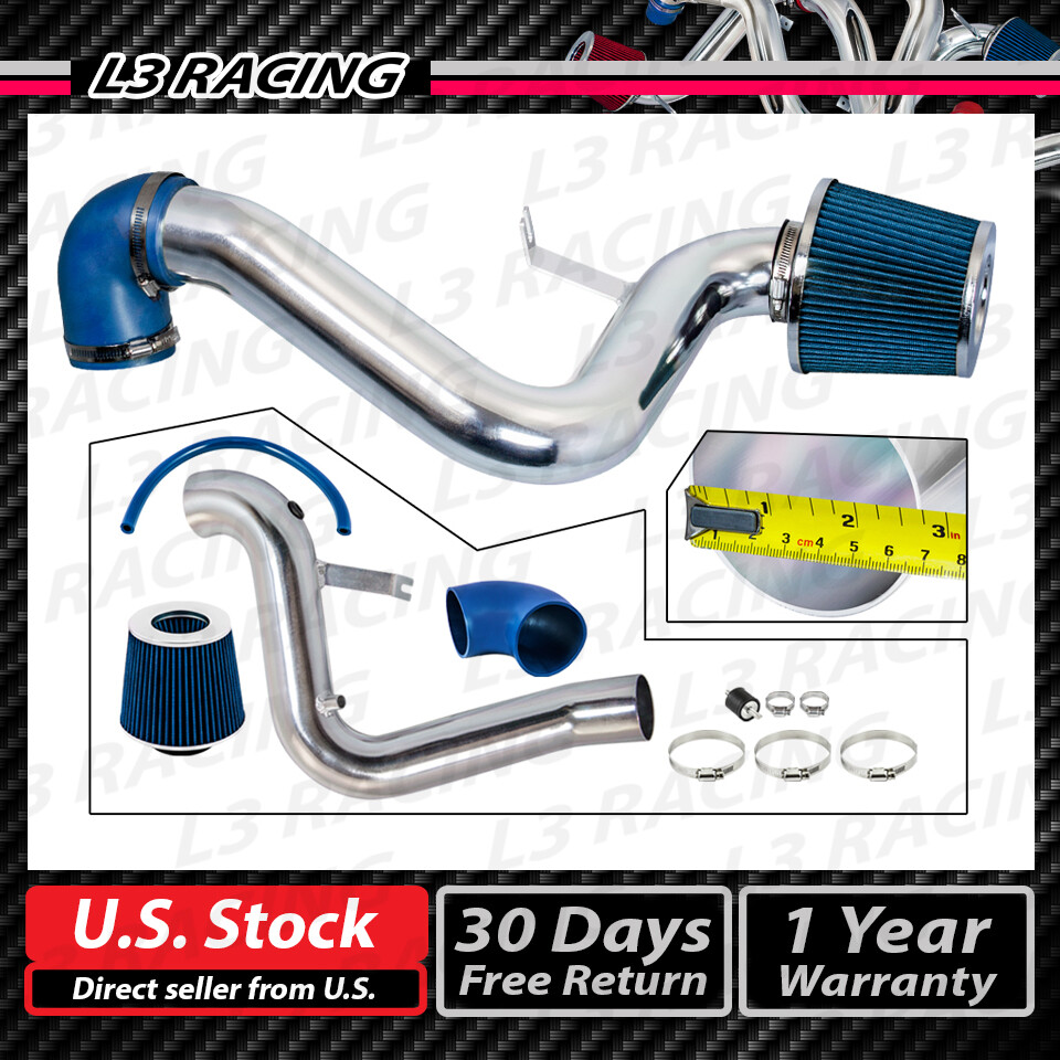Blue COLD AIR INDUCTION INTAKE KIT+ DRY FILTER 95-02 CAVALIER Z24 2.3 2.4