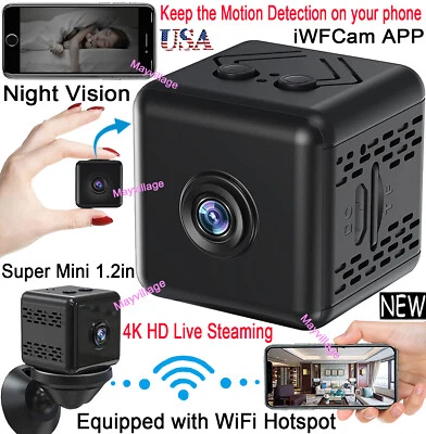MAYVILLAGE Wireless WiFi 4k Video Camera Smart Phone App Motion Detection Home Security Cam