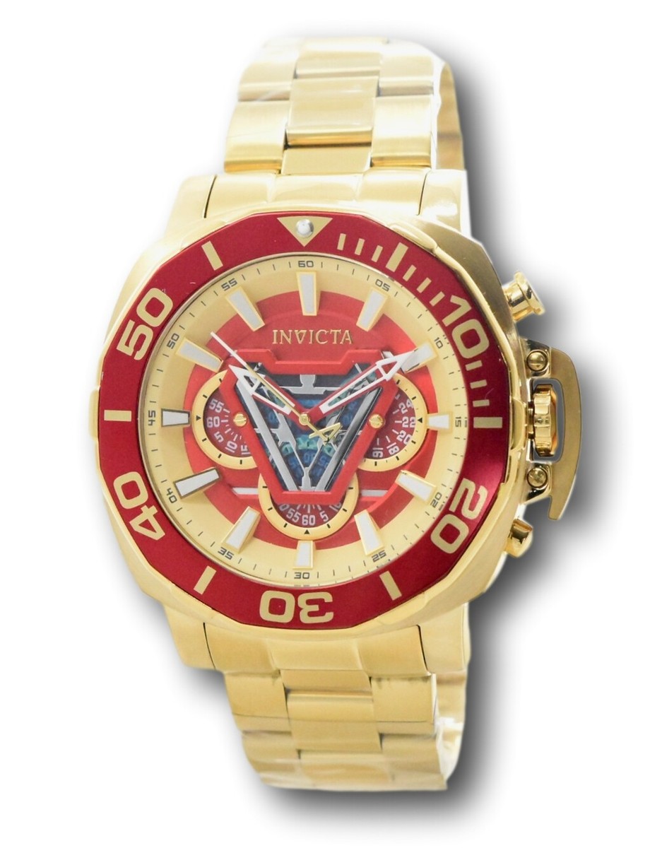 Invicta Marvel Ironman Men's 48mm Gold Limited Edition Chronograph